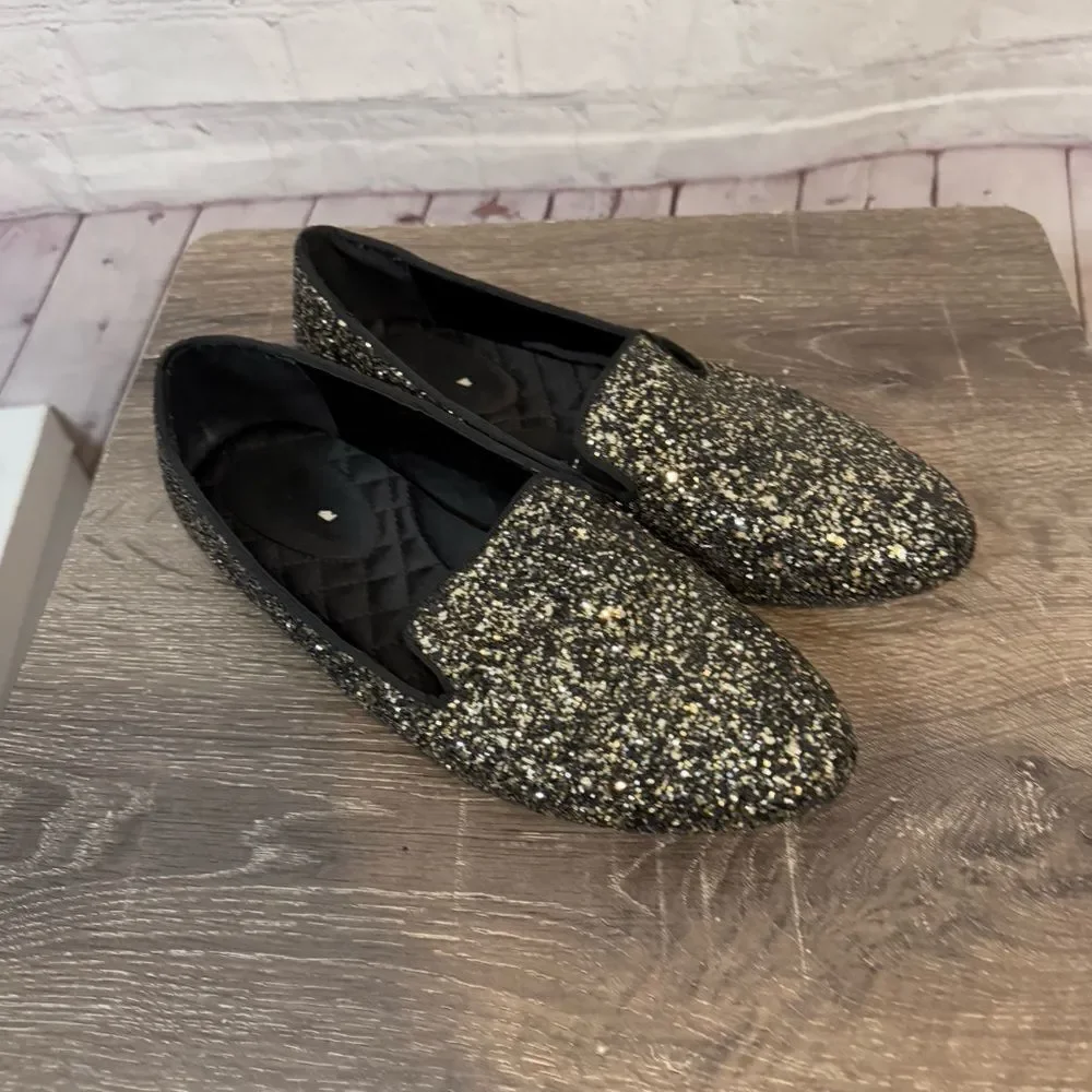 Birdies The Starling Glitter Ballet flats black size 7.5